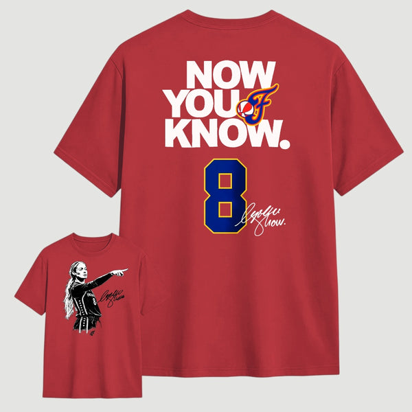 Sophie Cunningham Now You Know Double-Sided Basketball Graphic T-Shirt