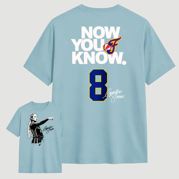 Sophie Cunningham Now You Know Double-Sided Basketball Graphic T-Shirt