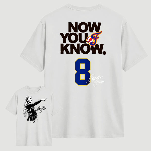 Sophie Cunningham Now You Know Double-Sided Basketball Graphic T-Shirt