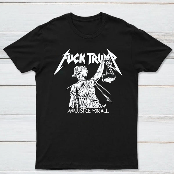Vintage Protest Graphic and Justice For All T-Shirt