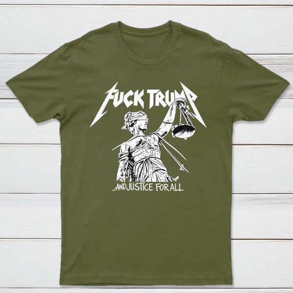 Vintage Protest Graphic and Justice For All T-Shirt