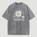 Flower Vintage Cotton Casual Graphic T-Shirt