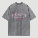 Y2K Pink Tribal Kitty Graphic Cat Vintage T-Shirt