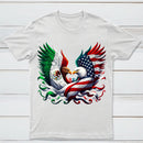America Mexico Flag Vintage Mexican Roots American T-Shirt