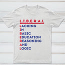 LIBERAL Acrostic Graphic Print Cotton T-Shirt
