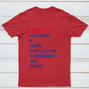 LIBERAL Acrostic Graphic Print Cotton T-Shirt