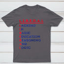 LIBERAL Acrostic Graphic Print Cotton T-Shirt