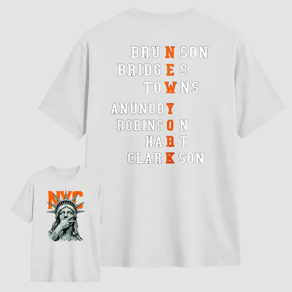NewYork 2 Side Basketball Fans T-Shirt