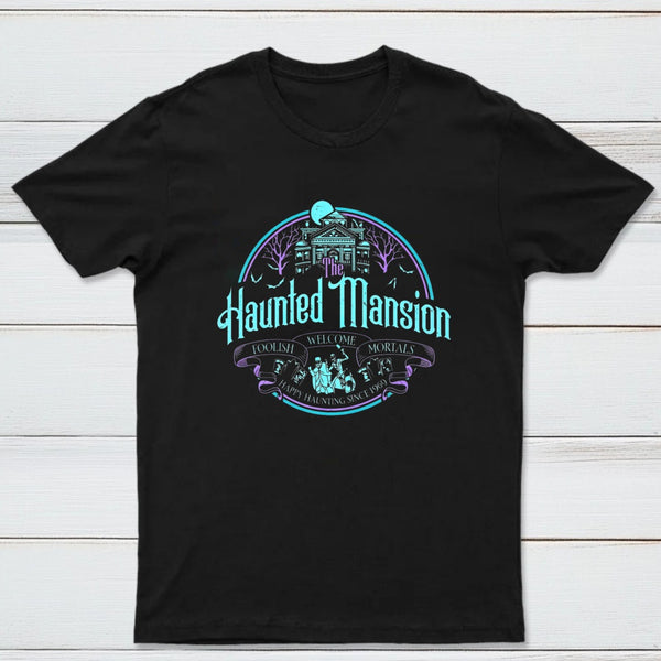 Haunted Mansion Gothic Horror House Ghosts Halloween Unisex T-Shirt