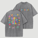 God Is Bigger Christian Graphic Vintage Washed T-Shirt