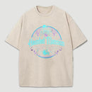 Haunted Mansion Gothic Horror House Ghosts Halloween Washed T-Shirt