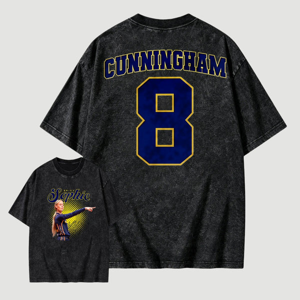 Sophie Cunningham Basketball Fan Gift Vintage Graphic Washed T-Shirt