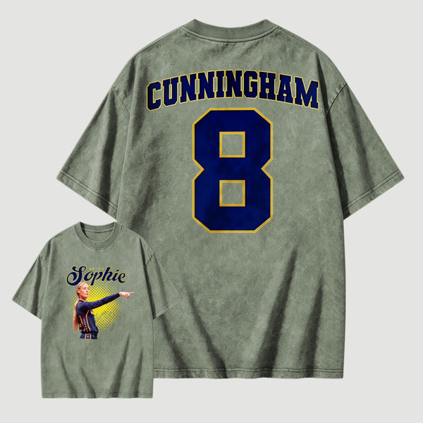 Sophie Cunningham Basketball Fan Gift Vintage Graphic Washed T-Shirt