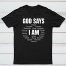 Christian Shirt Women God Says I Am Graphic T-Shirt