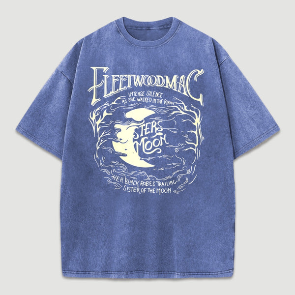 Vintage Moon Pattern T-Shirt