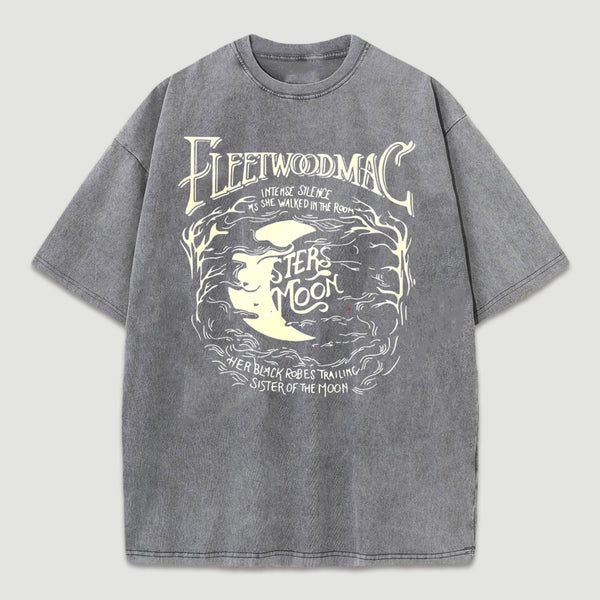 Vintage Moon Pattern T-Shirt
