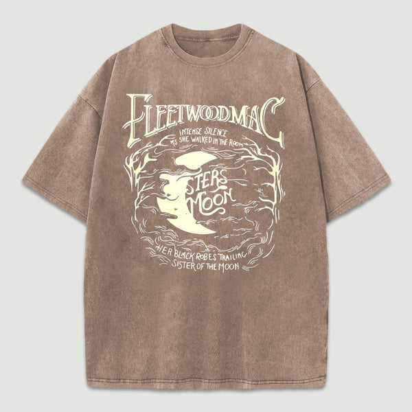 Vintage Moon Pattern T-Shirt