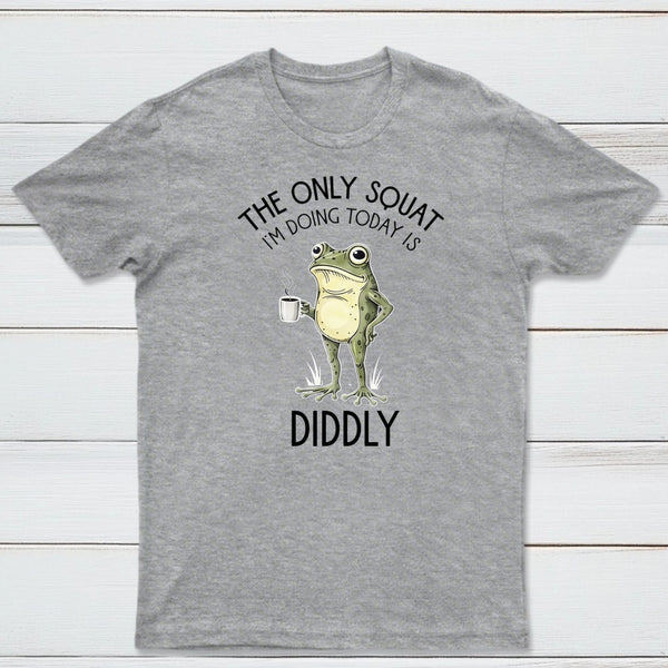 Funny Frog Graphic Diddly Squat T-Shirt