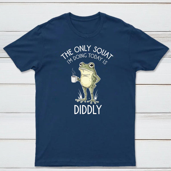 Funny Frog Graphic Diddly Squat T-Shirt
