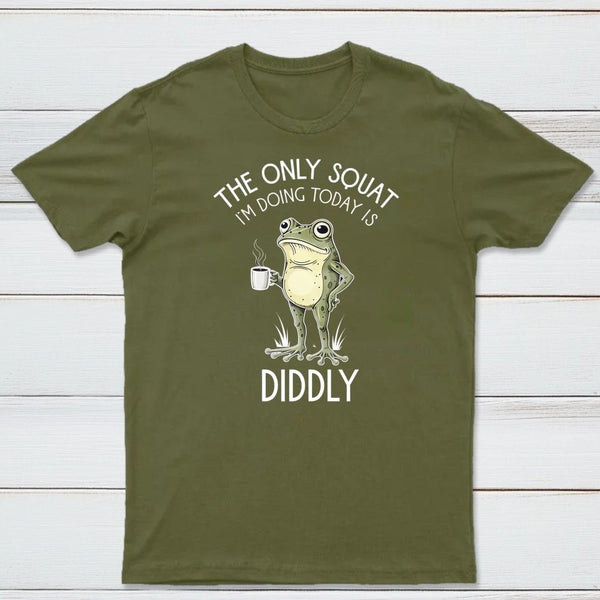 Funny Frog Graphic Diddly Squat T-Shirt