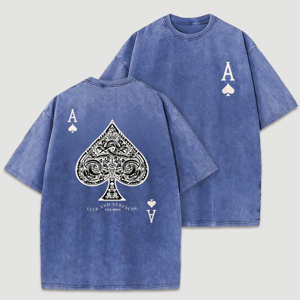 Vintage Ace Of Spades Washed T-Shirt