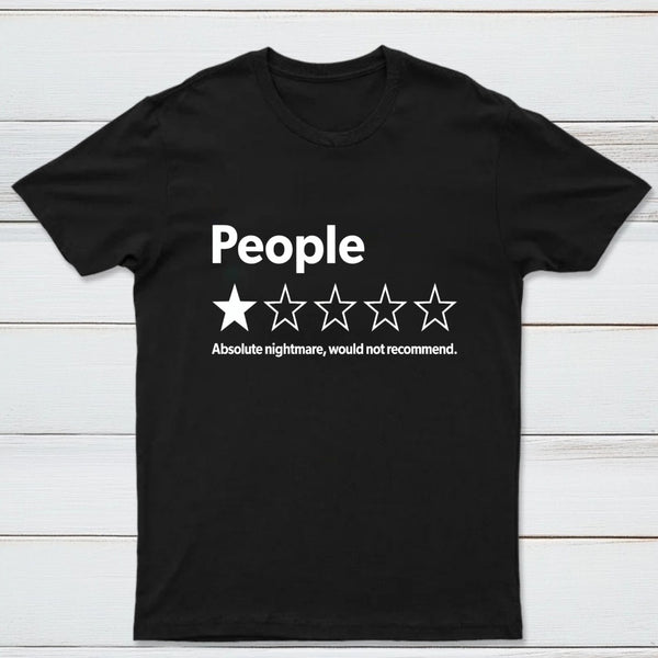 Funny 1-Star Review Graphic T-Shirt