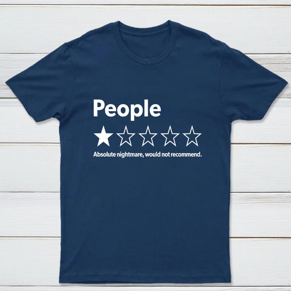 Funny 1-Star Review Graphic T-Shirt