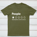 Funny 1-Star Review Graphic T-Shirt