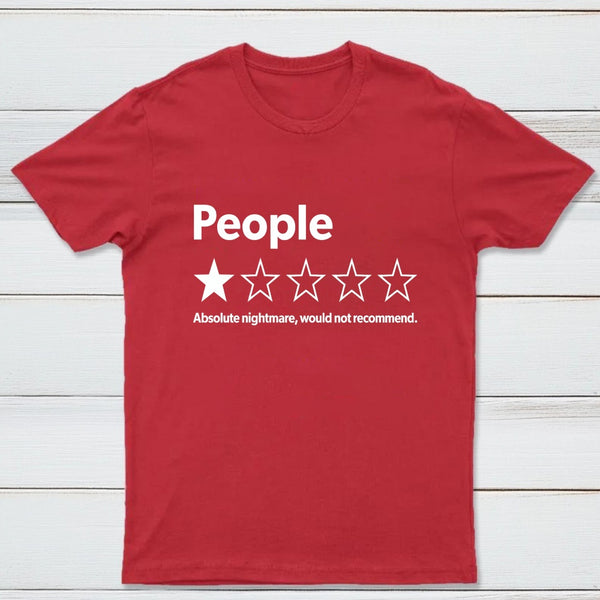 Funny 1-Star Review Graphic T-Shirt