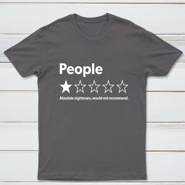 Funny 1-Star Review Graphic T-Shirt