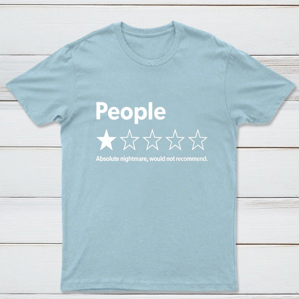 Funny 1-Star Review Graphic T-Shirt