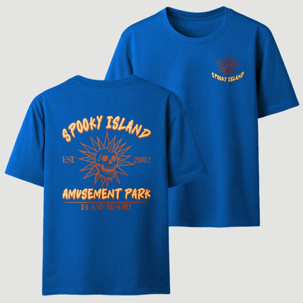 Spooky Island Retro Cartoon Halloween Movie T-Shirt