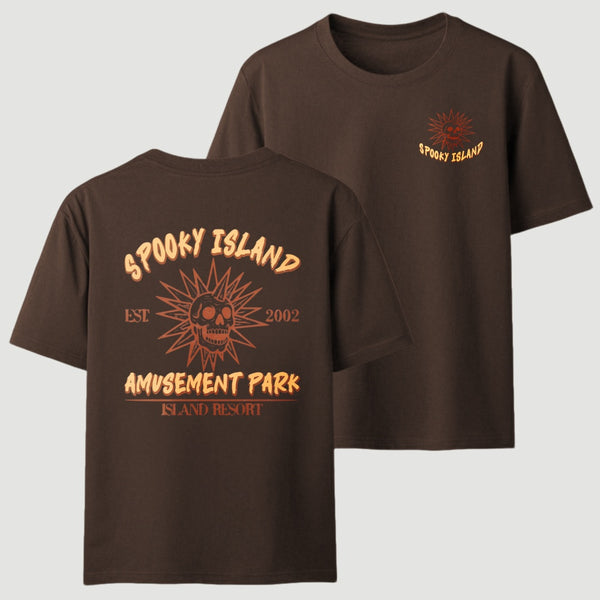 Spooky Island Retro Cartoon Halloween Movie T-Shirt