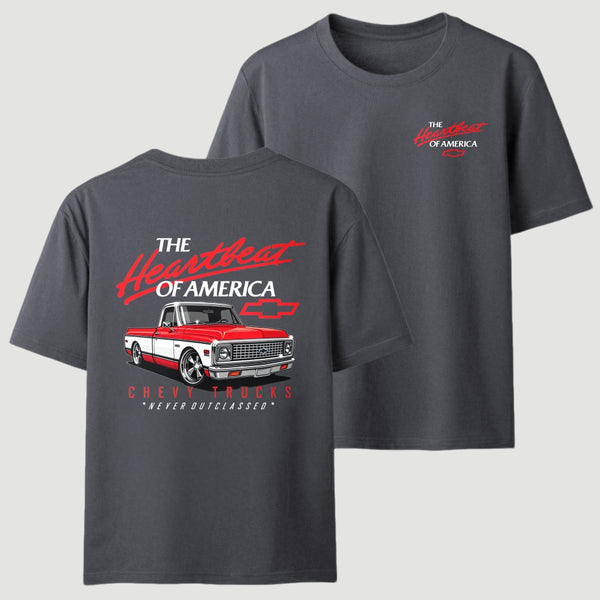 Old School Legend Tee Red Chevy Never Outclassed T-Shirt