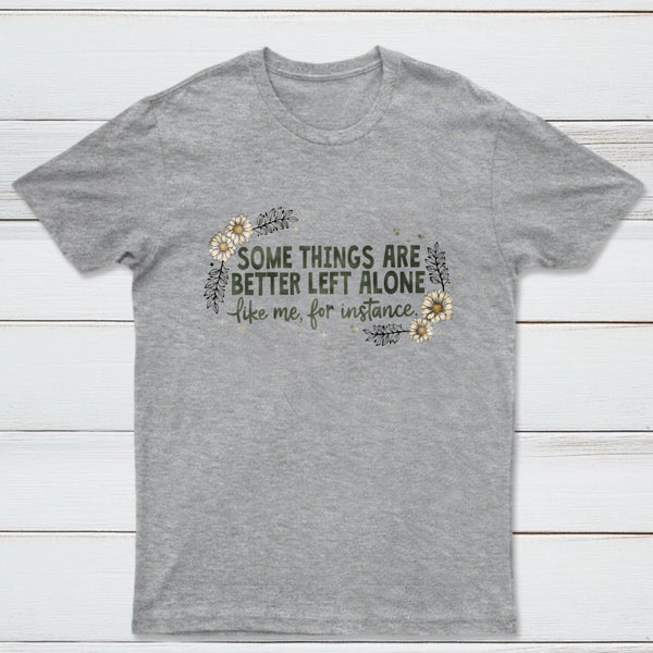 Funny Introvert Sarcastic Floral Graphic T-Shirt