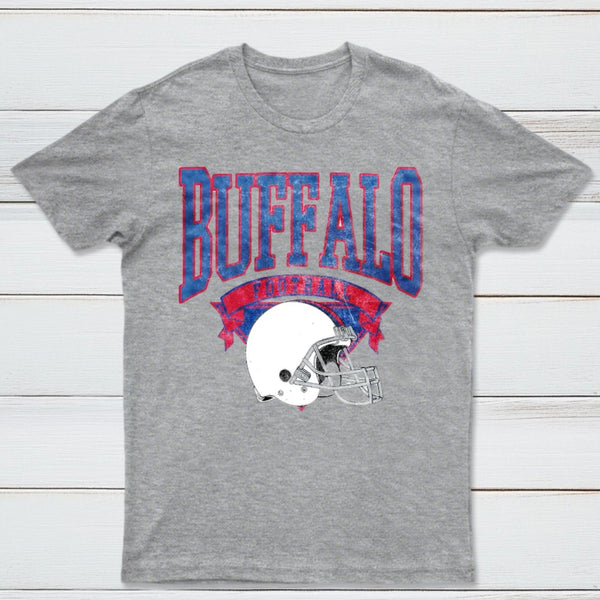 Vintage Football Hometown Team Print T-Shirt