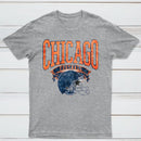 Vintage Football Hometown Team Print T-Shirt