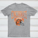 Vintage Football Hometown Team Print T-Shirt