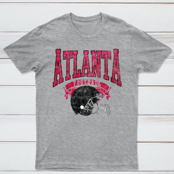 Vintage Football Hometown Team Print T-Shirt