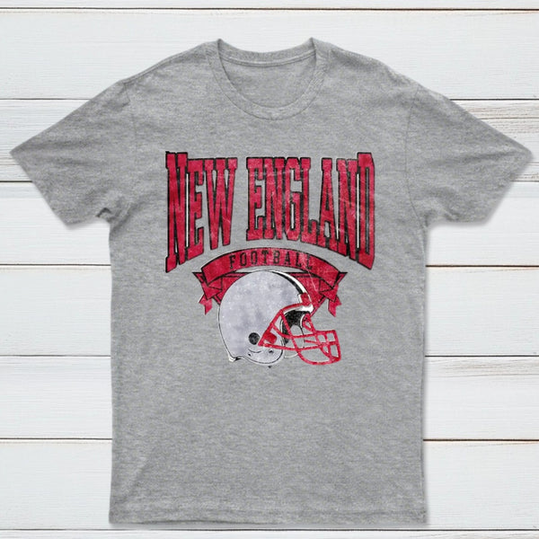 Vintage Football Hometown Team Print T-Shirt