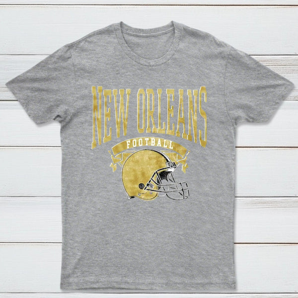 Vintage Football Hometown Team Print T-Shirt