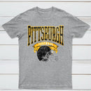 Vintage Football Hometown Team Print T-Shirt