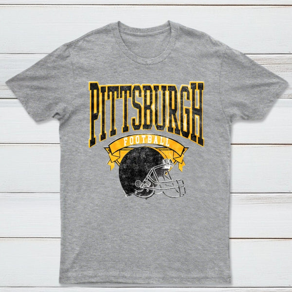 Vintage Football Hometown Team Print T-Shirt