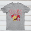 Vintage Football Hometown Team Print T-Shirt