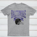 Vintage Football Hometown Team Print T-Shirt