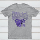 Vintage Football Hometown Team Print T-Shirt