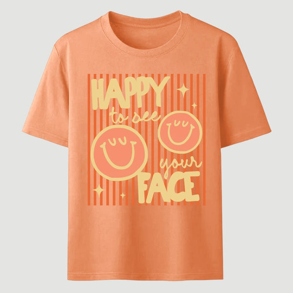 Happy to See Your Face Teacher Back to School Gift T-Shirt