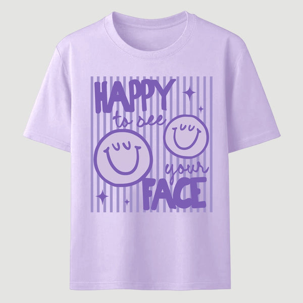 Happy to See Your Face Teacher Back to School Gift T-Shirt
