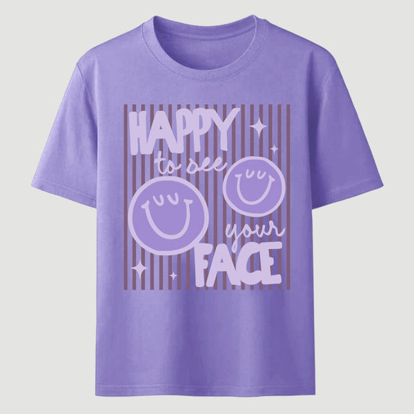 Happy to See Your Face Teacher Back to School Gift T-Shirt