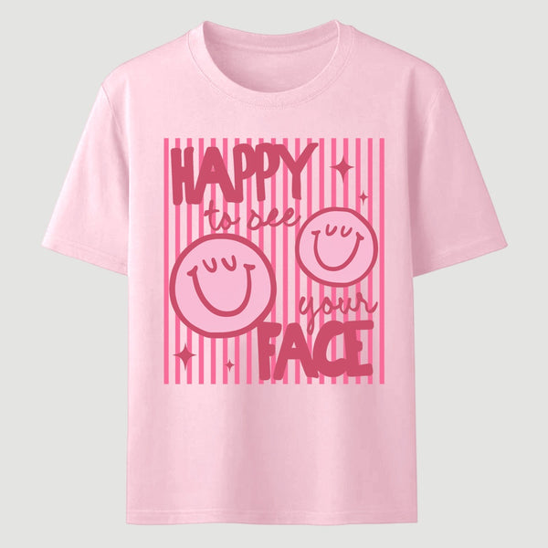 Happy to See Your Face Teacher Back to School Gift T-Shirt